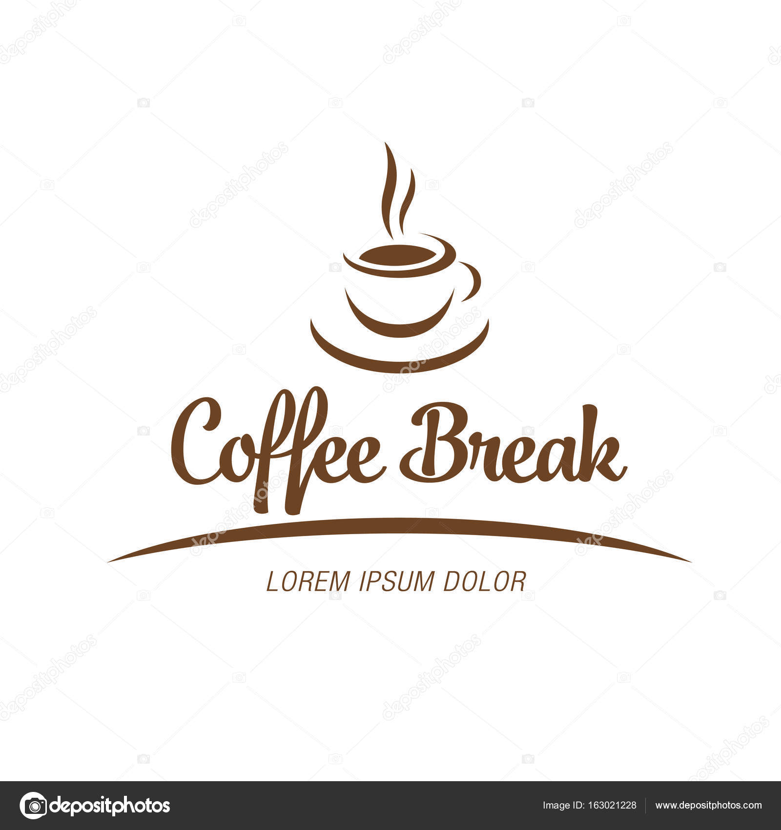 Coffee break logo design Stock Vector Image by ©Igor_Vkv 163021228