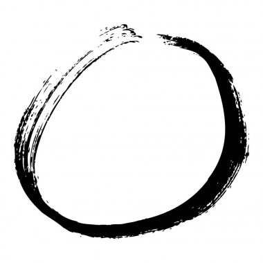 yuvarlak grunge çerçevesi