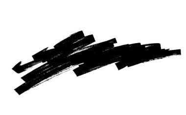 Siyah fırça darbeleri