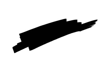 Siyah fırça darbeleri