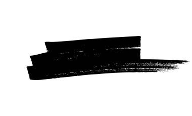 Siyah fırça darbeleri