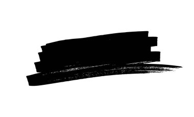 Siyah fırça darbeleri