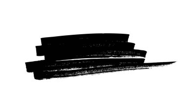 Siyah fırça darbeleri