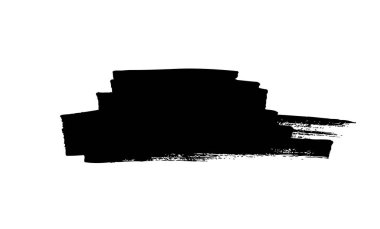 Siyah fırça darbeleri