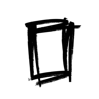 soyut dikdörtgen şekli işareti