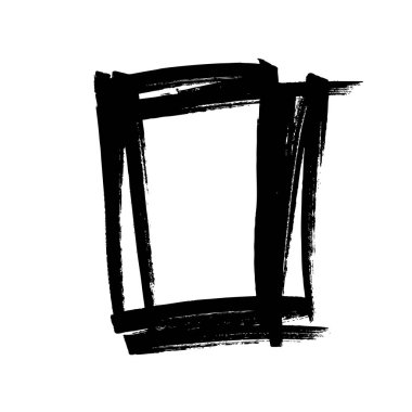 soyut dikdörtgen şekli işareti