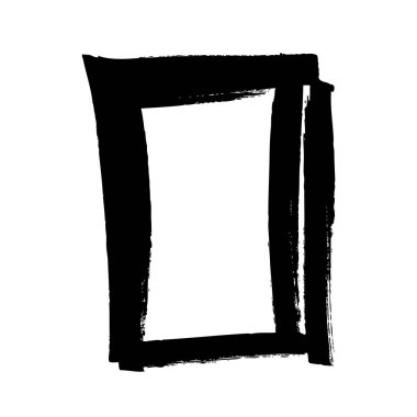 soyut dikdörtgen şekli işareti