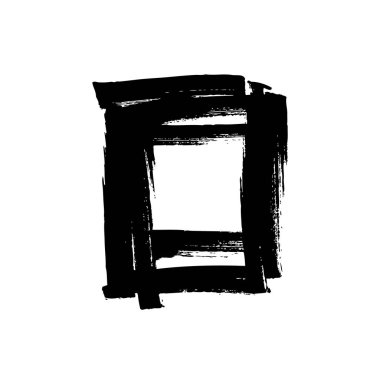 soyut kare şekli işareti