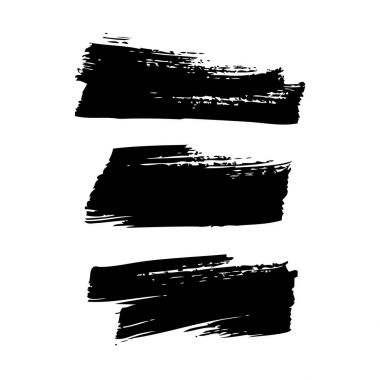 Siyah fırça darbeleri