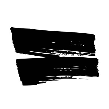 Siyah fırça darbeleri