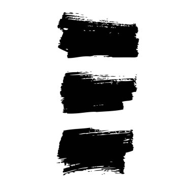 Siyah fırça darbeleri