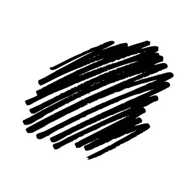 Siyah fırça darbeleri