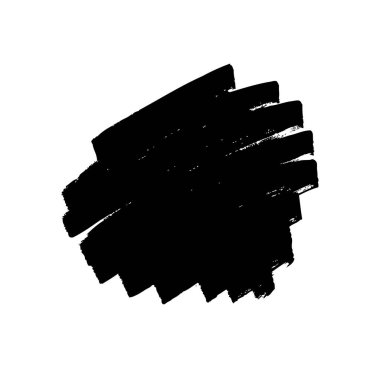 Siyah fırça darbeleri