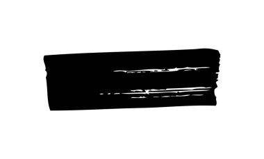 Siyah fırça darbeleri