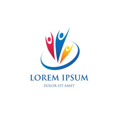 Renkli insan logosunu