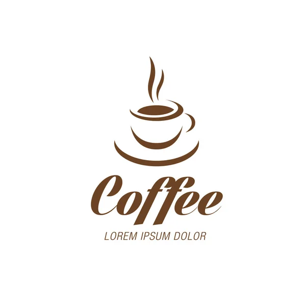 Coffee break logo design — Stock Vector