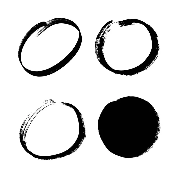 Cadres ronds grunge — Image vectorielle