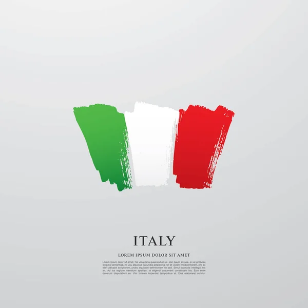 Italien flagga layout — Stock vektor