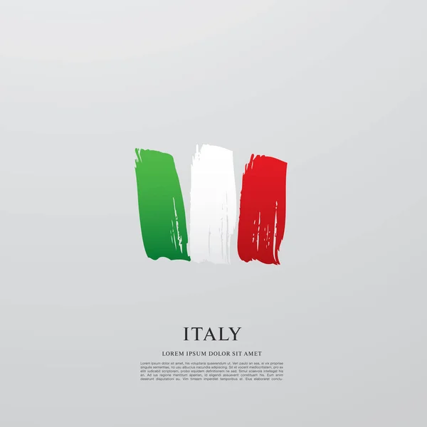 Italy flag layout — Stock Vector
