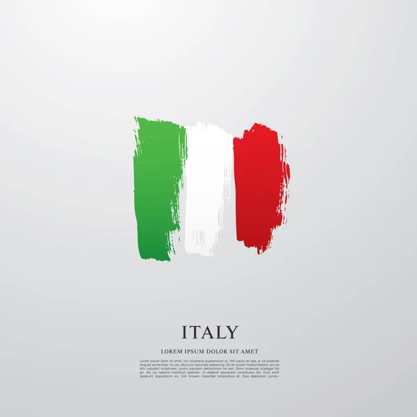 Italien flagga layout — Stock vektor