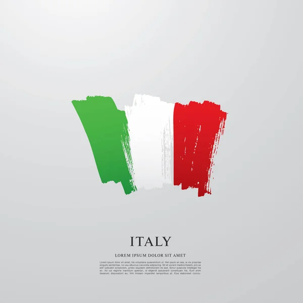 Italië vlag lay-out — Stockvector