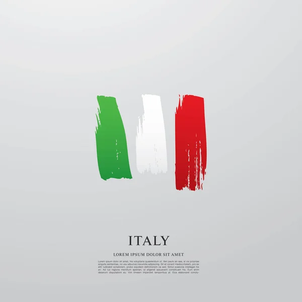 Italienische Flagge — Stockvektor