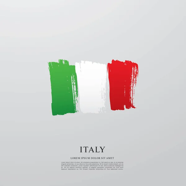 Italia layout bandiera — Vettoriale Stock