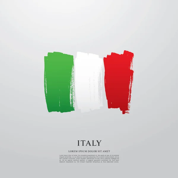 Tata letak bendera Italia - Stok Vektor