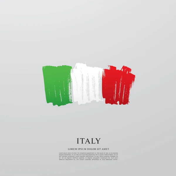 Italy flag layout — Stock Vector