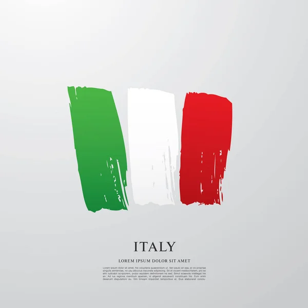 Italien flagga layout — Stock vektor