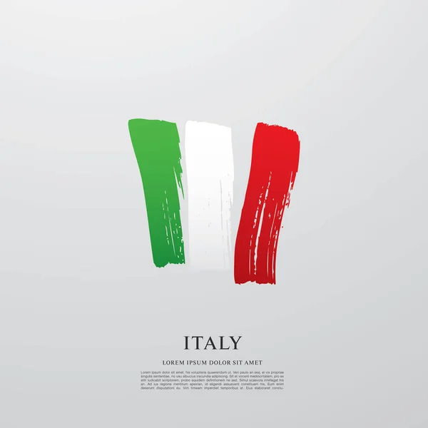 Itálie vlajka rozložení — Stockový vektor