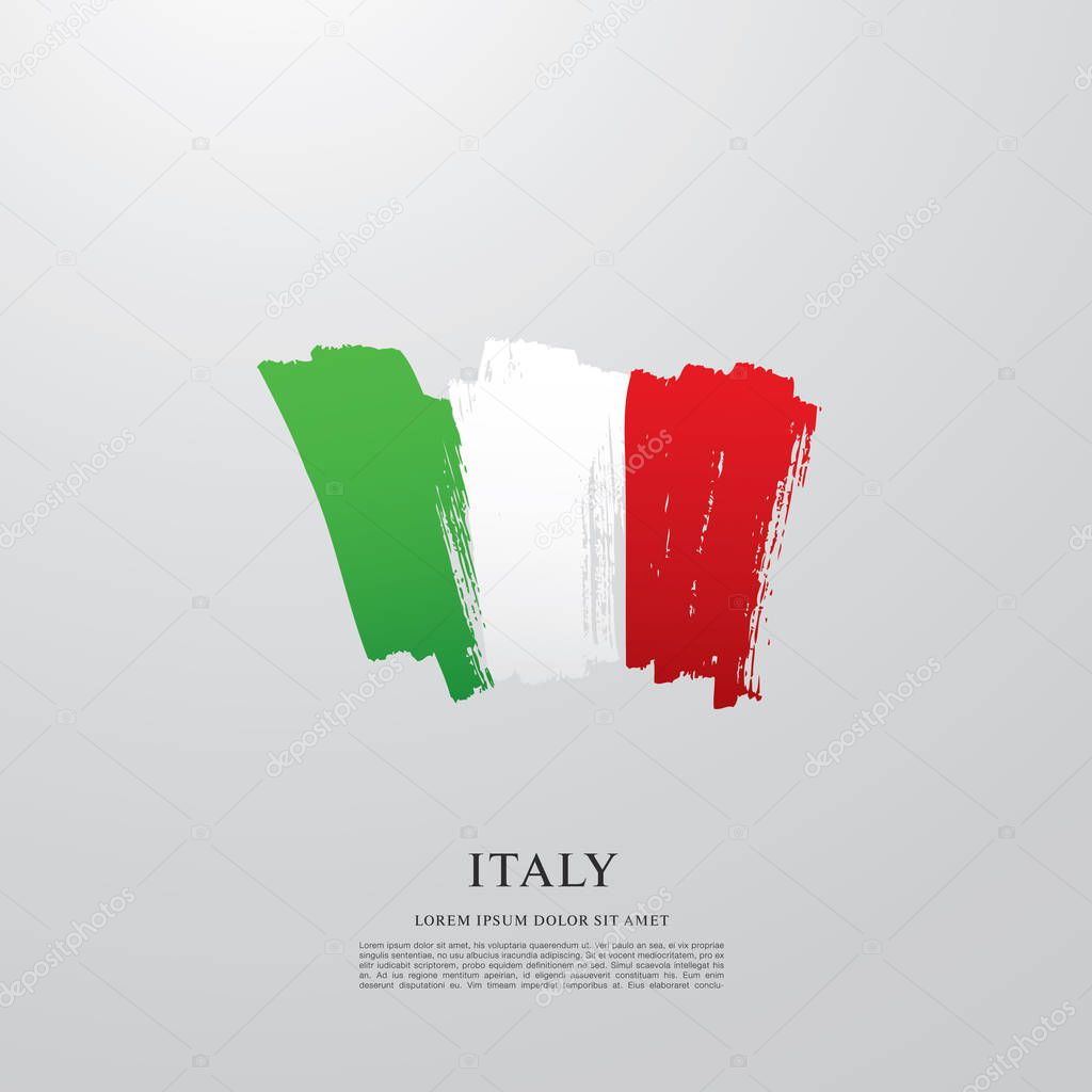 Italy flag layout