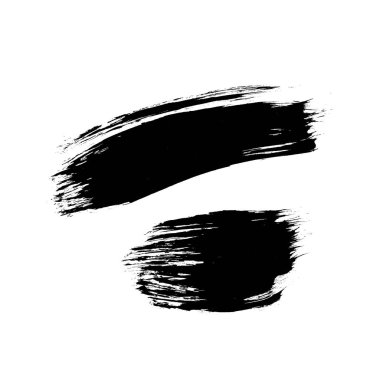 Siyah fırça darbeleri