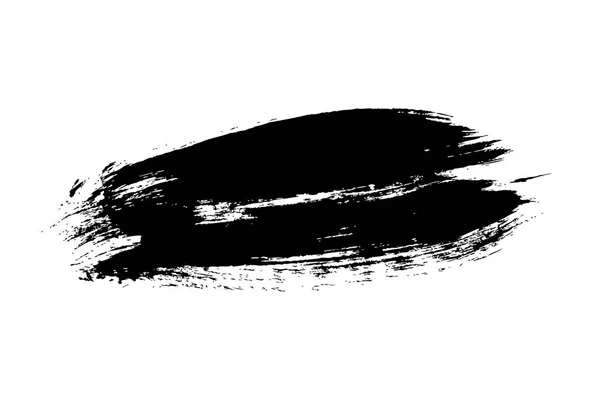 黒い筆のストローク — ストックベクタ