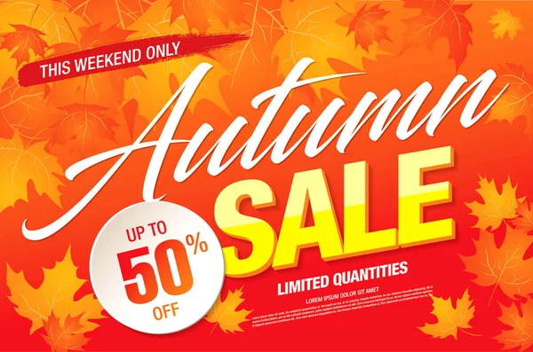 parlak sonbahar satışı büyük başlığı 