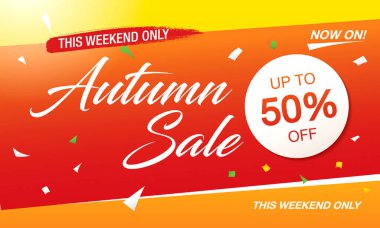 Sonbahar Satılık kartı