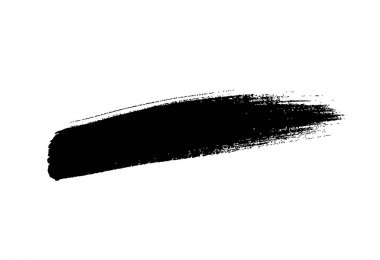 siyah çizgi fırça darbesi