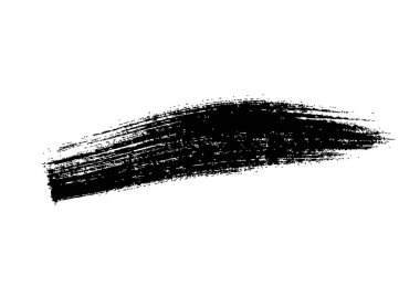 siyah çizgi fırça darbesi