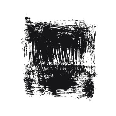 Siyah kare fırça darbesi