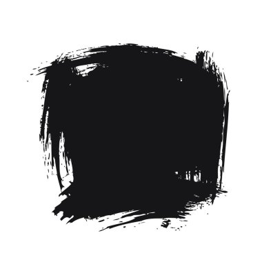 Siyah kare fırça darbesi