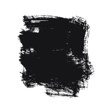 Siyah kare fırça darbesi