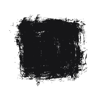 Siyah kare fırça darbesi