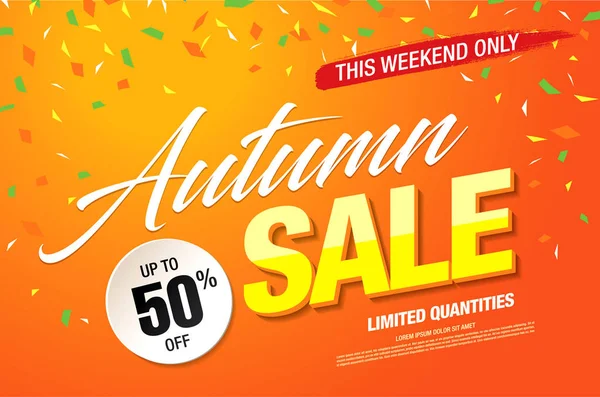 Yeni sonbahar satışı büyük başlığı 