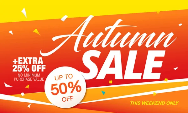 Autumn sale flayer — Stock Vector
