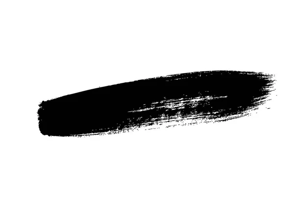 Black line brush stroke — Stock Vector