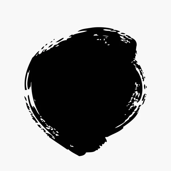 Μαύρο κύκλο πινελιάς — Διανυσματικό Αρχείο