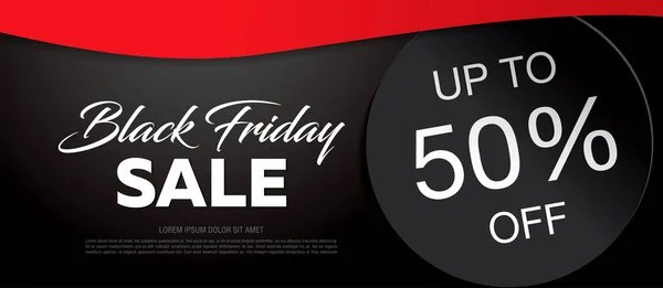 Black Friday Banner de venta — Vector de stock