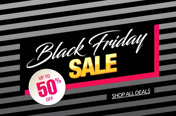 Black Friday Banner de venta — Archivo Imágenes Vectoriales