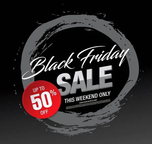 Black Friday Banner de venta — Vector de stock