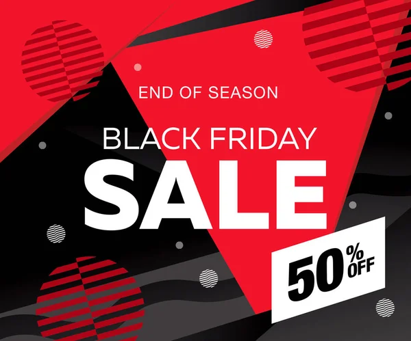 Black Friday Banner de venta — Vector de stock